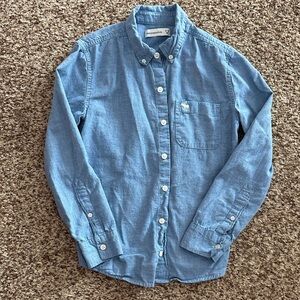 Abercrombie Kids Light Blue Casual Button-Down Shirt